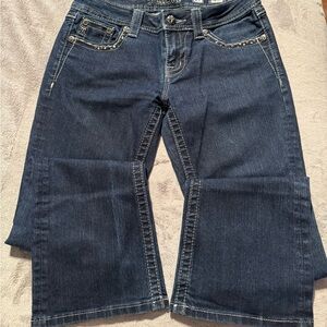 Miss Me Dark Indigo Flare Jeans